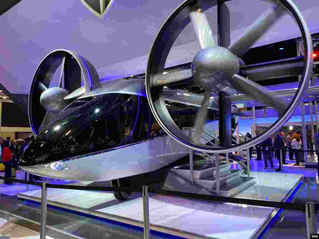 CES 2020/ Aerotaxi que mezcla la tecnología de un carro y un helicóptero para revolucionar el trasporte urbano y servicios como Uber. Foto: Iacopo Luzi.