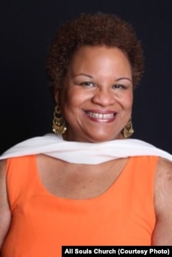 Pastor Susan Newman Moore of All Soul's Church.