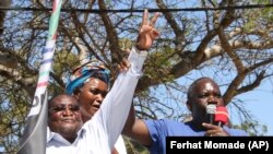 Líder da Renamo, Ossufo Momade, em campanha eleitoral para as Eleições de Outubro de 2019 em Moçambique