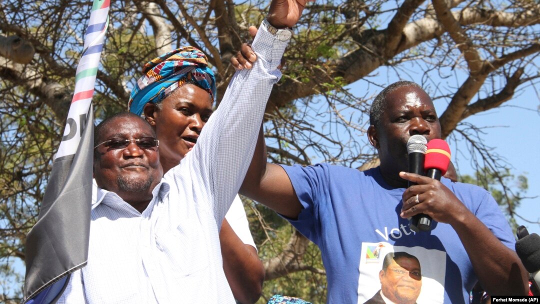Líder da Renamo, Ossufo Momade, em campanha eleitoral para as Eleições de 15 de Outubro em Moçambique