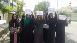 Afgan Kadınlardan Kabil’de Taleban Protestosu