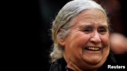 FILE - British novelist Doris Lessing is seen in a January 30, 2008, photo.