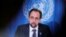 Zeid Ra'ad al-Hussein, U.N. High Commissioner for Human Rights addresses a news conference at the United Nations in Geneva, Switzerland, March 9, 2018.