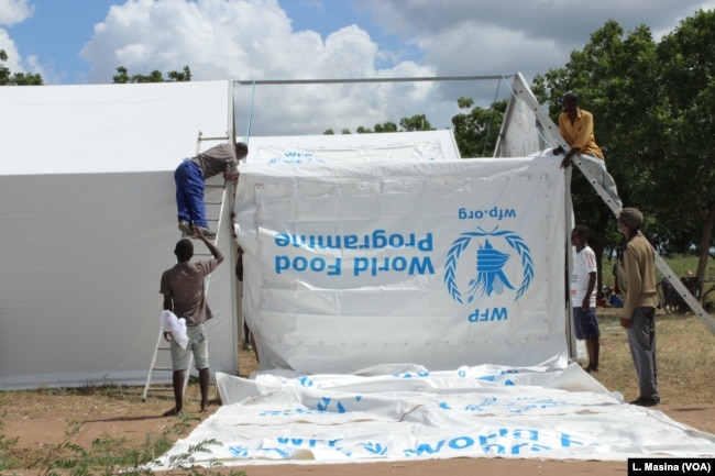 Besides flood mitigation efforts, the WFP continues to provide non-food items like tents to flood survivors in the affected area in Malawi.