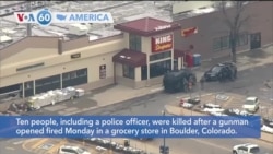 VOA60 Ameerikaa - Ten people, including a police officer, killed in Colorado shooting