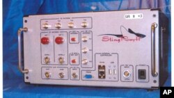 This undated handout photo provided by the U.S. Patent and Trademark Office shows the StingRay II, manufactured by Harris Corporation, of Melbourne, Fla., a cellular site simulator used for surveillance purposes.