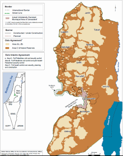 UN OCHR Map West Bank