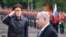 FILE - Israeli Prime Minister Benjamin Netanyahu, right, attends a wreath laying ceremony at the Tomb of Unknown Soldier near the Kremlin wall in Moscow, Tuesday, June 7, 2016.