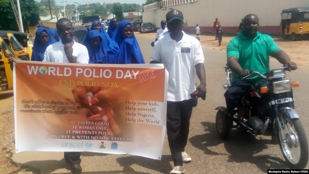 Wadanda cutar polio ta yiwa illa a jihar Neja sun yi jeringwano yau ranar da ta kasance ranar da hukumar kiwon lafiya ta kebe don fadakarwa