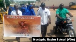 Wadanda cutar polio ta yiwa illa a jihar Neja sun yi jeringwano yau ranar da ta kasance ranar da hukumar kiwon lafiya ta kebe don fadakarwa