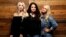 Ashley Monroe, from left, Angaleena Presley and Miranda Lambert of the Pistol Annies pose for a photo at Sony Nashville in Nashville, Tenn., to promote their newest album, “Interstate Gospel,” Oct. 1, 2018.