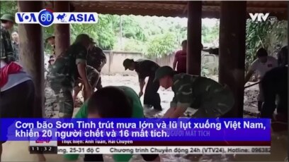 Bão Sơn Tinh khiến 20 người chết ở Việt Nam