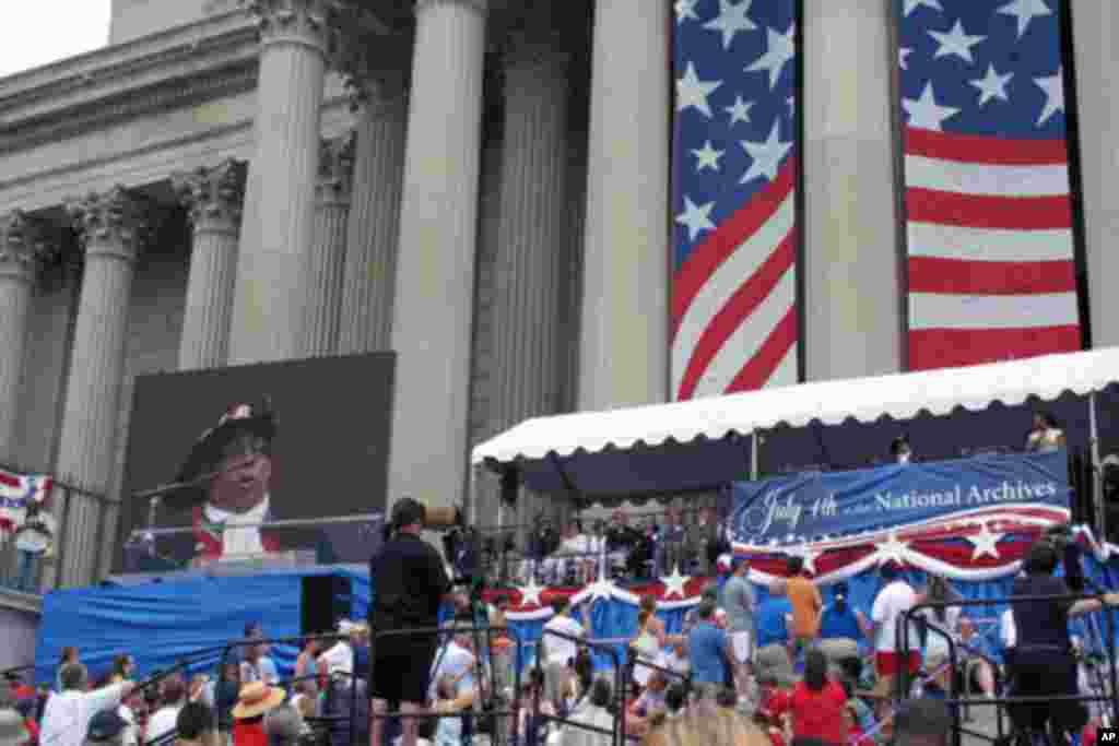 国家档案馆的独立宣言宣读活动