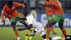 Demba Ba, a wasan cin kofin nahiyar Afirka na shekara ta 2012.