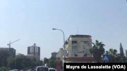 FILE - Gas station in Luanda, Angola May 29, 2019 