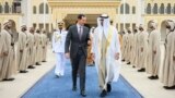 Syria's President Bashar al-Assad meets with President of the UAE Sheikh Mohamed bin Zayed Al Nahyan in Abu Dhabi