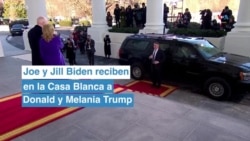 Joe y Jill Biden reciben en la Casa Blanca a Donald y Melania Trump