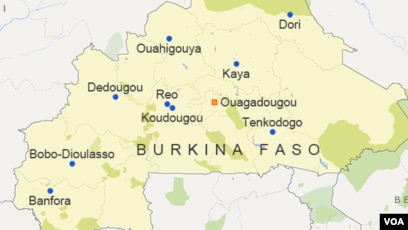 carte du burkina faso avec les villes Cinq morts lors d'affrontements entre population et un groupe d 