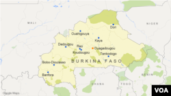 Carte du Burkina Faso 