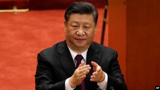 中国领导人习近平星期二在北京的改革开放40周年大会上发表讲话