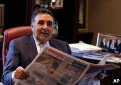 FILE - Turkish media tycoon Aydin Dogan, shown in Feb. 24, 2009.
