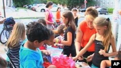 The meetings have the founder’s porch to a sidewalk near her Baltimore home - where the children explore a new art form every week