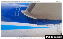 Qəzaya uğrayan Azərbaycan təyyarəsi (Mənbə: Qazaxısan Nəqliyyat Nazirliyi)