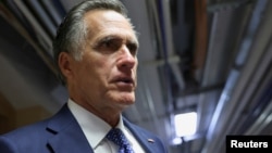 Митт Ромни после участия в заседании двухпартийной рабочей группы по законопроекту об инфраструктуре