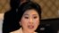 Thailand's Prime Minister Yingluck Shinawatra speaks during her meeting with election commissioners at the Army Club, Jan. 28, 2014 in Bangkok)