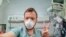 In this photo provided by Matt Swider, posted on Twitter on March 9, 2020, American tourist Matt Swider, takes a selfie while in quarantine in the north coast city of Marsa Matrouh, Egypt.