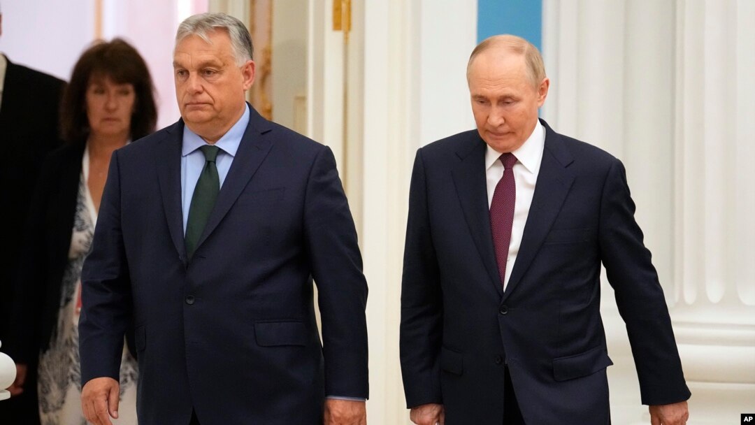 Vladimir Putin i Viktor Orban na sastanku u Moskvi (Foto: AP/Alexander Zemlianichenko)