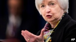 Janet Yellen, présidente de la FED, la banque centrale américaine le 16 mars 2016.