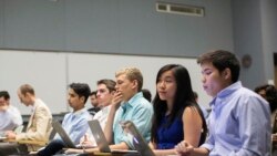 Des étudiants étrangers à Stanford, le 11 mars 2014.