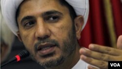 FILE - Bahrain's main Shi'ite opposition group Wefaq leader Sheikh Ali Salman.
