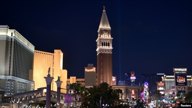 Quang cảnh Las Vegas về đêm