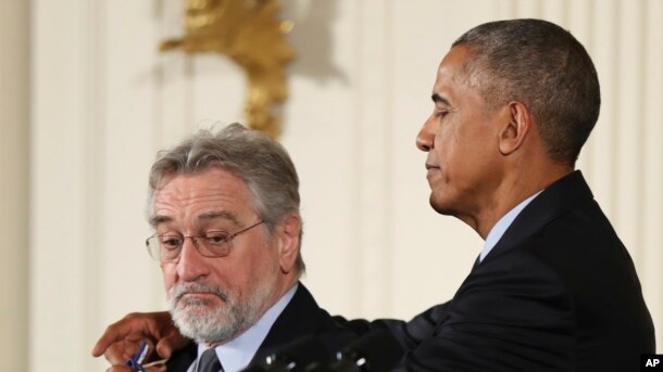 Robert DeNiro recibe la Medalla Presidencial de la Libertad 2016