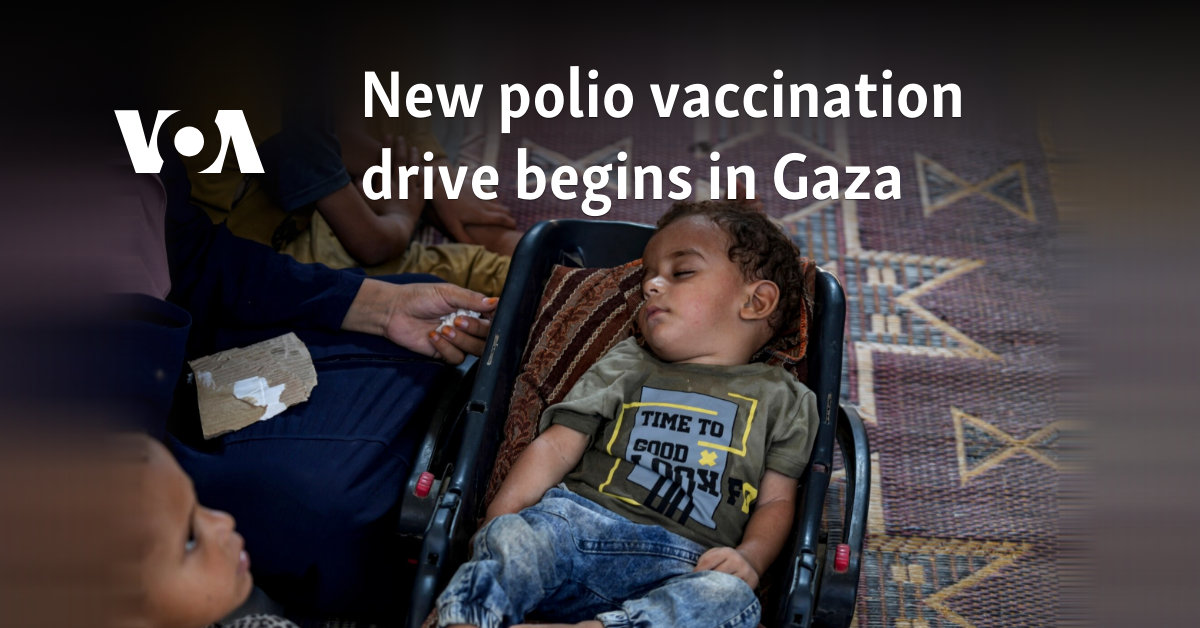 New polio vaccination drive begins in Gaza