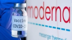 Hình ảnh lọ đựng vắc xin ngừa Covid-19 của Moderna (18/11/2020)