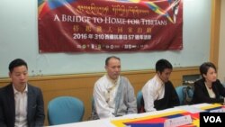 台湾民间团体召开西藏抗暴纪念日记者会（美国之音张永泰拍摄）