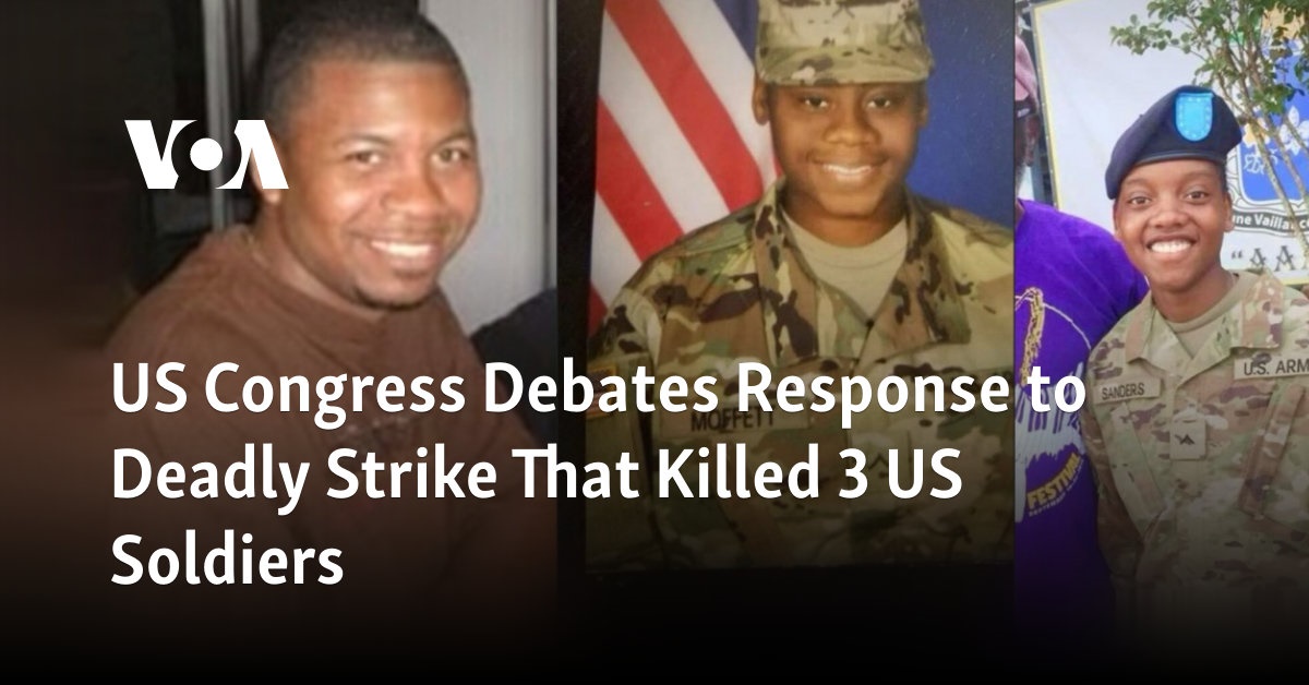 US Congress Discusses Reaction to Fatal Strike Claiming Lives of 3 US Soldiers