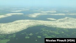 FILE: Aerial View of Lake Chad taken April 26, 2017