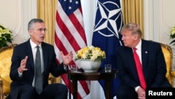 دیدار دونالد ترامپ، رئیس جمهوری آمریکا، با مارک روته، دبیرکل ناتو