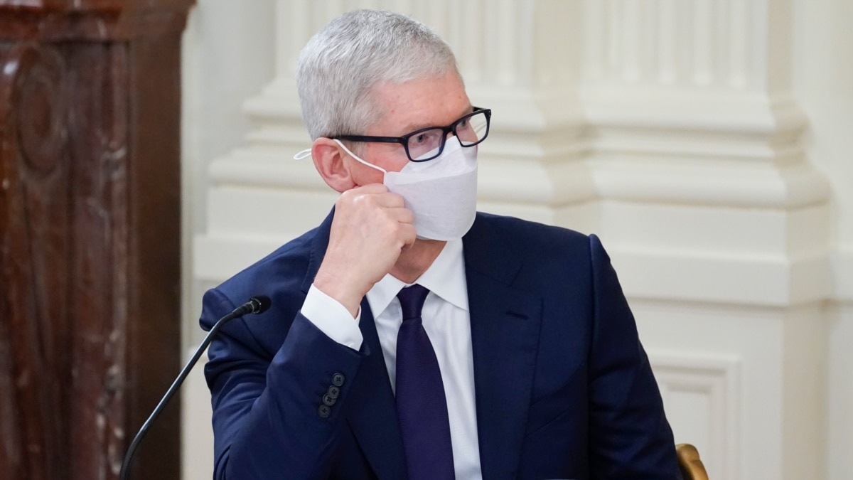 tim cook face mask