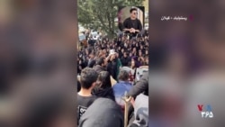 رقص مادر امید زارع بر مزار فرزندش در رستم‌آباد گیلان