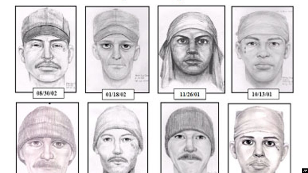 El FBI divulgó estos dibujos de supuestamente muestran cómo luciría el verdadero autor de las violaciones conocido como "el violador de la lágrima" y quien se enuentra prófugo.