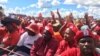 MDC-T supporters attending a rally at White City Stadium in Bulawayo.