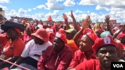 MDC-T supporters attending a rally at White City Stadium in Bulawayo.