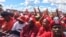 MDC-T supporters attending a rally at White City Stadium in Bulawayo.
