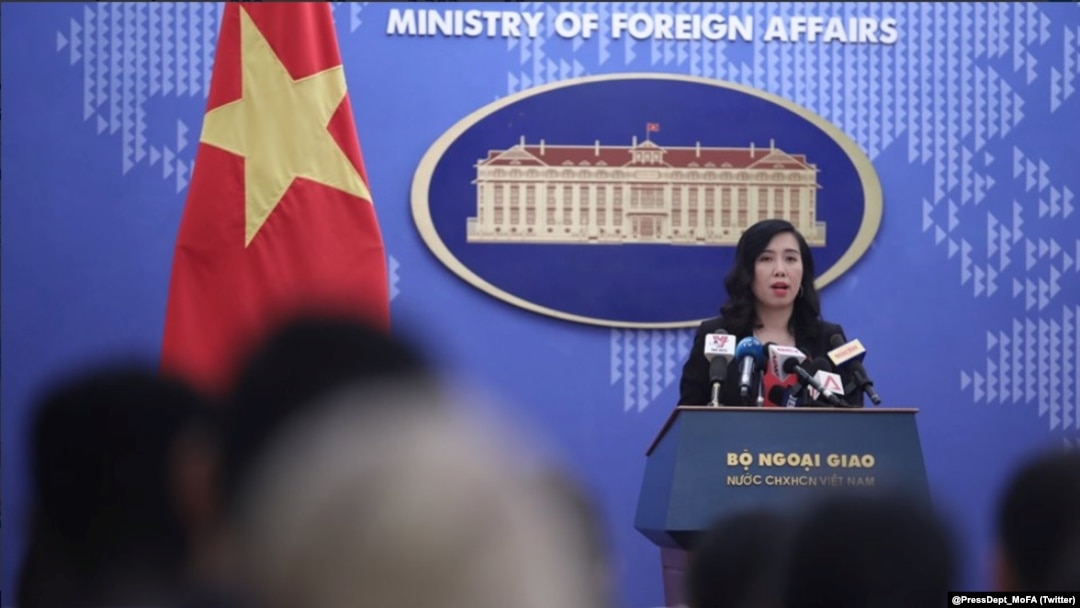Người phát ngôn Bộ Ngoại giao Lê Thị Thu Hằng nói Việt Nam 'hoan nghênh' Hội nghị thượng đỉnh Triều Tiên-Hoa Kỳ vừa được tổ chức tại Singapore hôm 12/6. (Twitter MoFAVietNam Spokesperson)