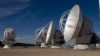 FILE - Radio telescope antennas of the ALMA (Atacama Large Millimeter/submillimeter Array) project, in the Atacama desert, some 1500 km north of Santiago, Chile, March 12, 2013. Scientists using the ALMA have detected, for the first time, methanol in the planet-forming disk around a very young star.